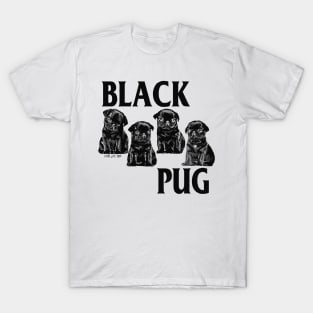 Black Pug T-Shirt